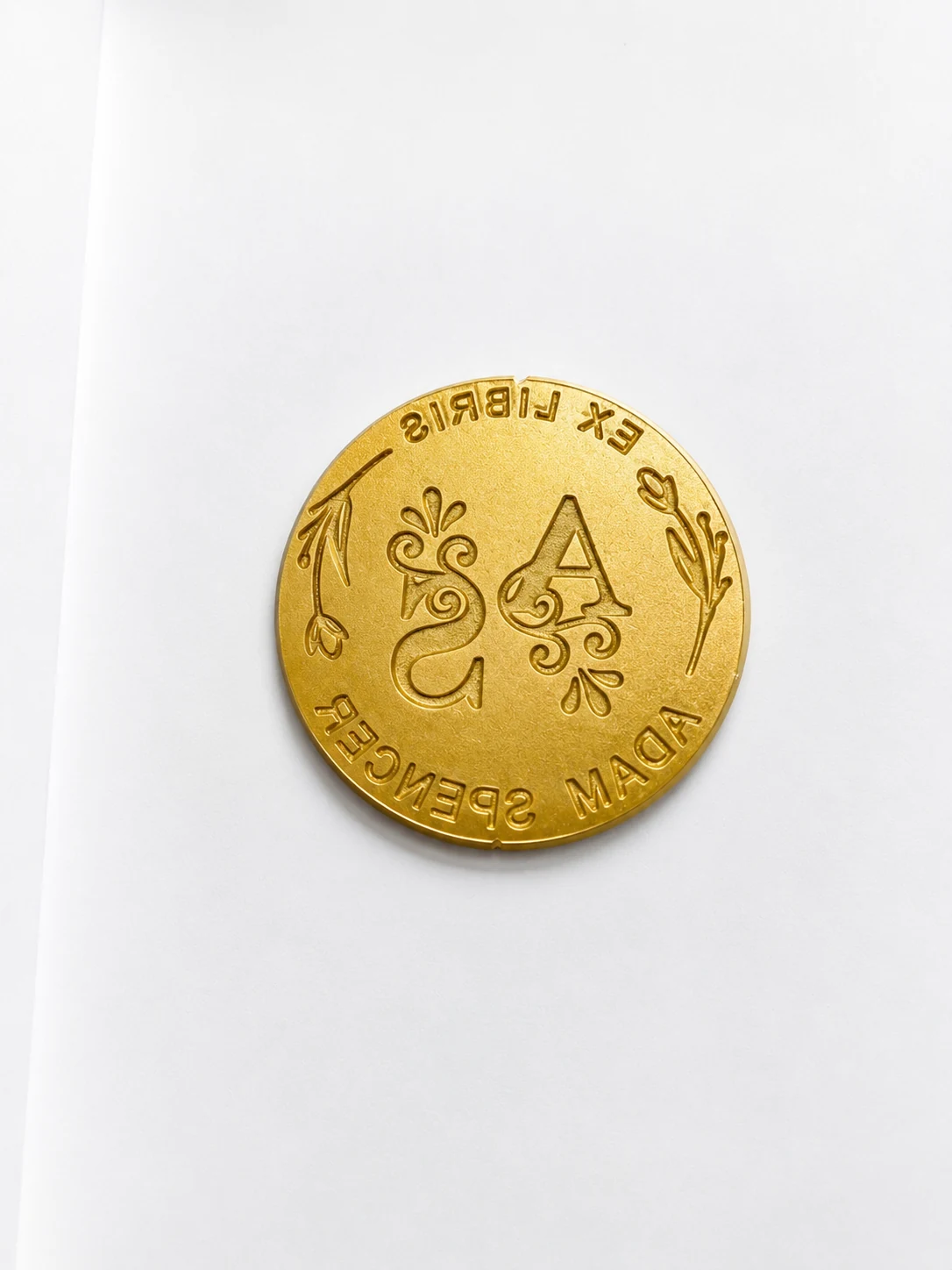 42 mm female POM embosser die made with the DF60D CO2 laser